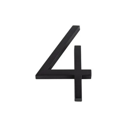 Modern House Numbers - Matte Black
