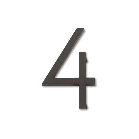 Modern House Numbers - Aged Bronze