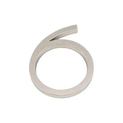 Modern House Numbers - Brushed Nickel