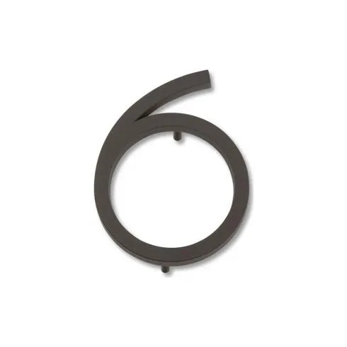 Modern House Numbers - Aged Bronze