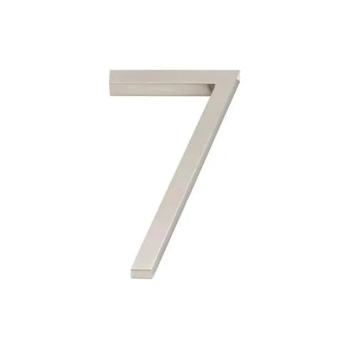 Modern House Numbers - Brushed Nickel