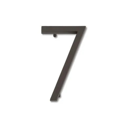 Modern House Numbers - Aged Bronze