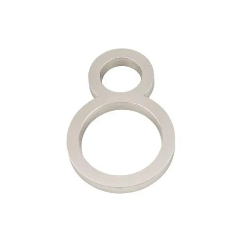 Modern House Numbers - Brushed Nickel
