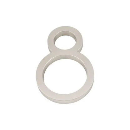 Modern House Numbers - Brushed Nickel