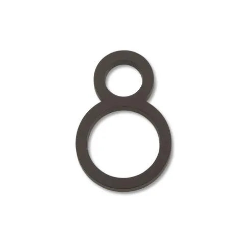 Modern House Numbers - Aged Bronze