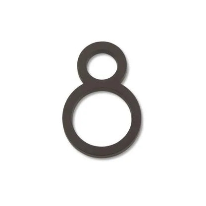 Modern House Numbers - Aged Bronze