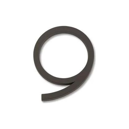 Modern House Numbers - Aged Bronze