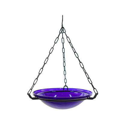 Hanging Bird Bath w/ Glass Bowl