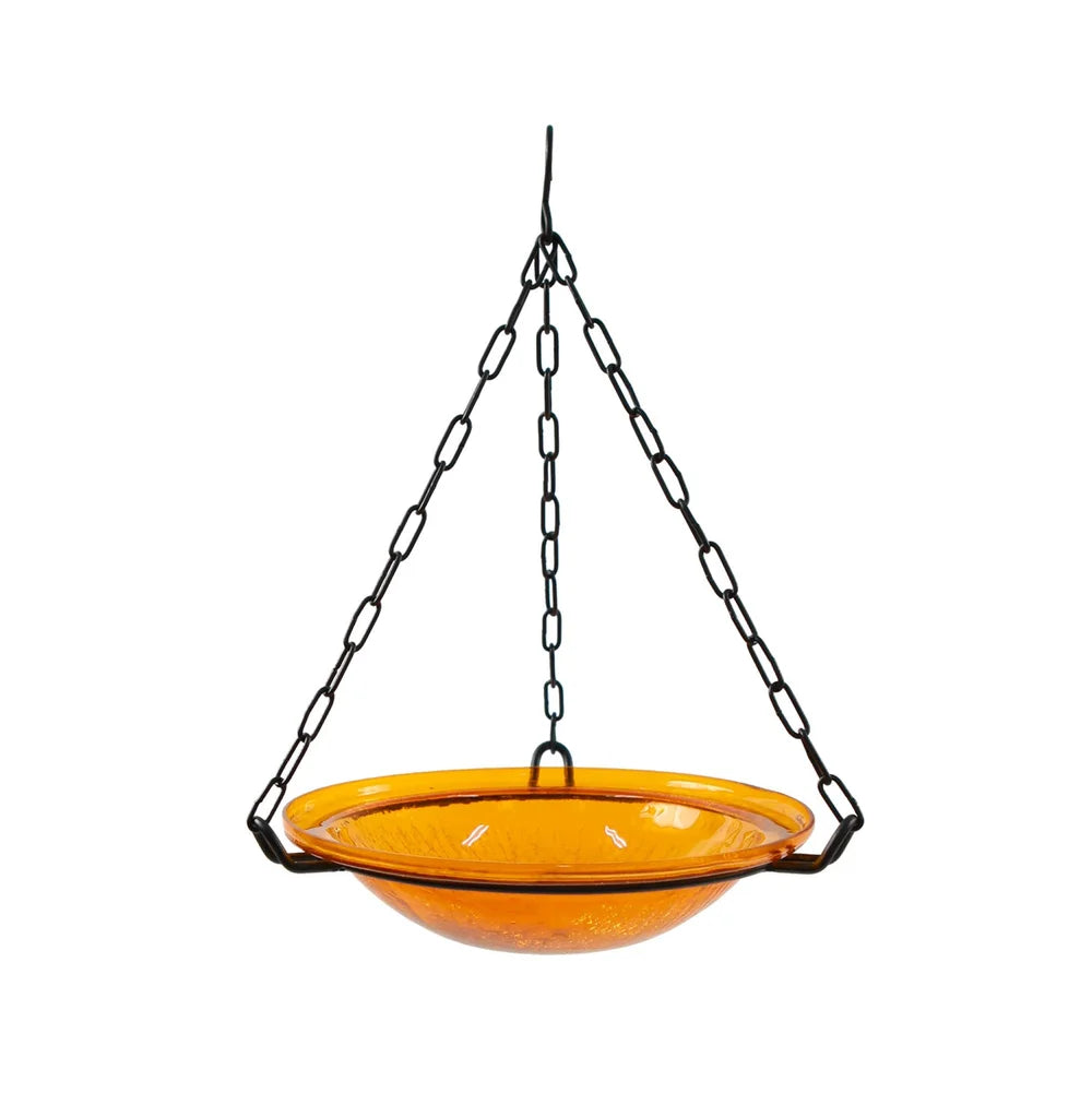 Hanging Bird Bath w/ Glass Bowl