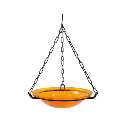 Hanging Bird Bath w/ Glass Bowl