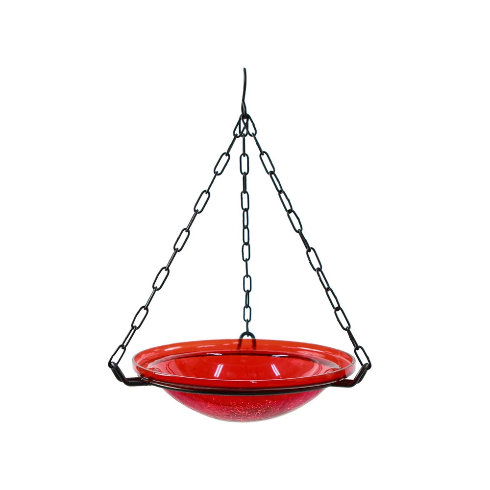 Hanging Bird Bath w/ Glass Bowl