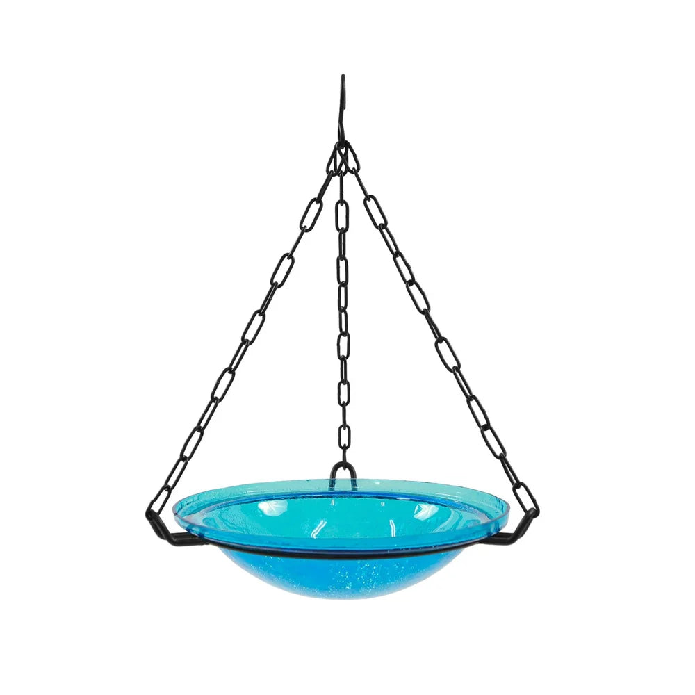 Hanging Bird Bath w/ Glass Bowl