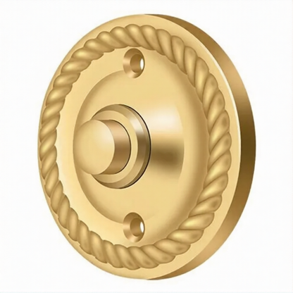 Door Bell Button, Round with Rope