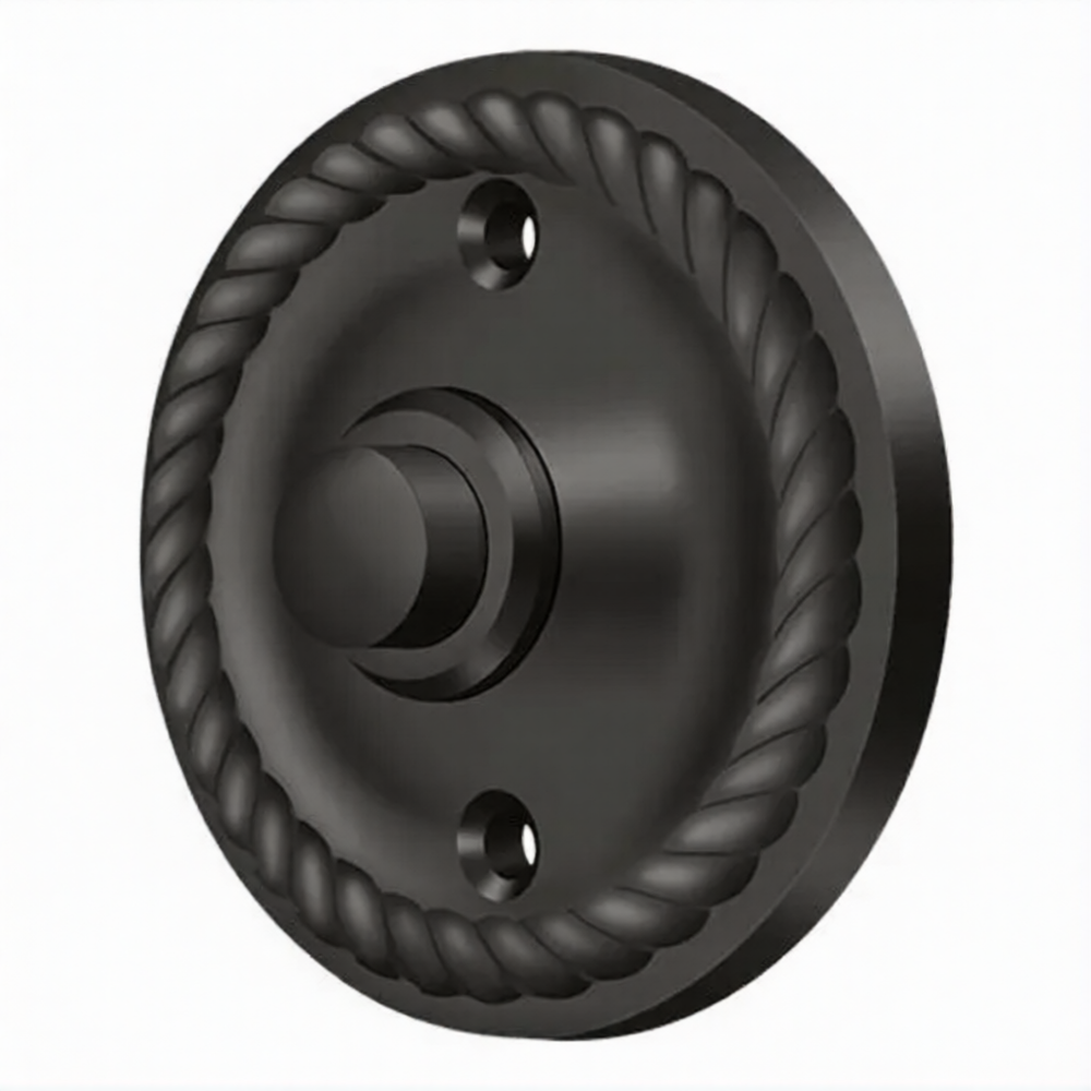 Door Bell Button, Round with Rope