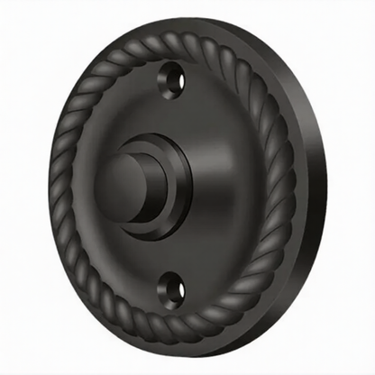 Door Bell Button, Round with Rope