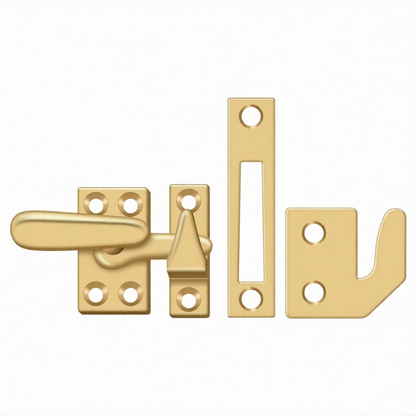 Window Lock, Casement Fastener, Small (Multiple Finishes)