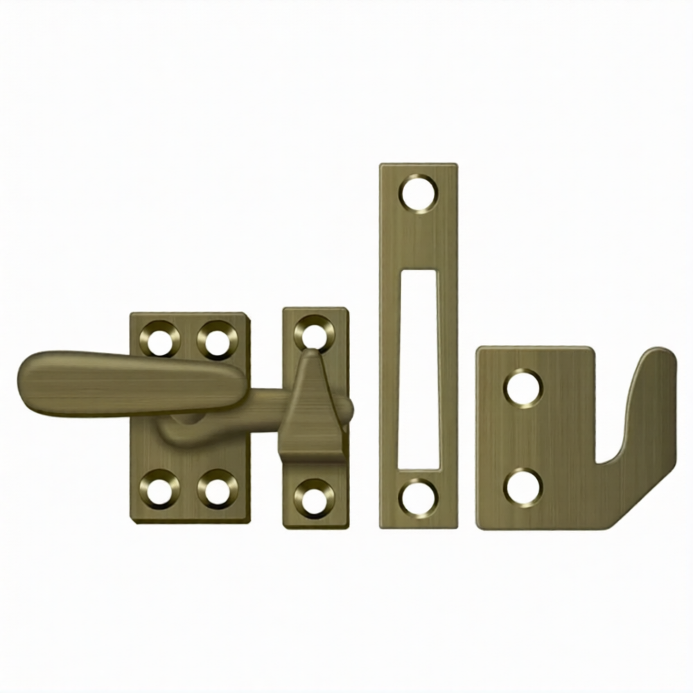 Window Lock, Casement Fastener, Small (Multiple Finishes)
