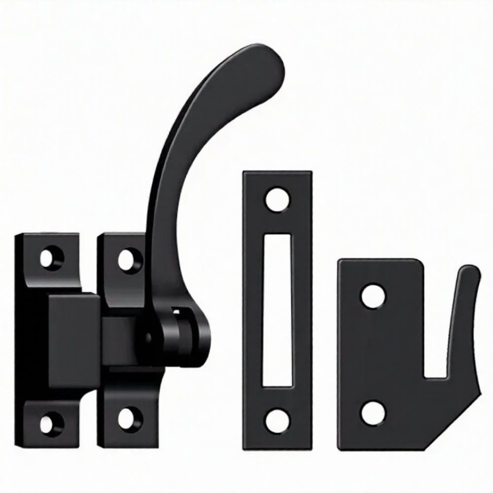 Window Lock, Casement Fastener, Reversible, 4-1/2" (Mulitple Finishes)