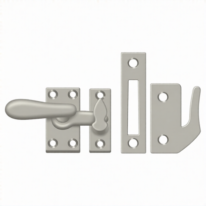 Window Lock, Casement Fastener, Medium (Multiple Finishes)
