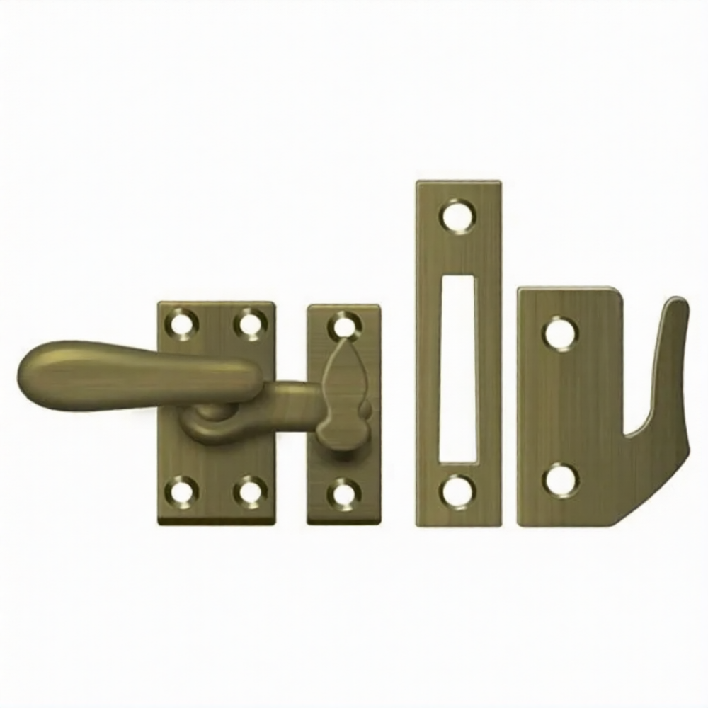 Window Lock, Casement Fastener, Medium (Multiple Finishes)