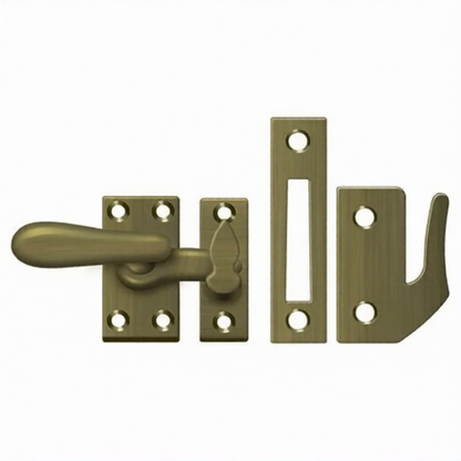 Window Lock, Casement Fastener, Medium (Multiple Finishes)