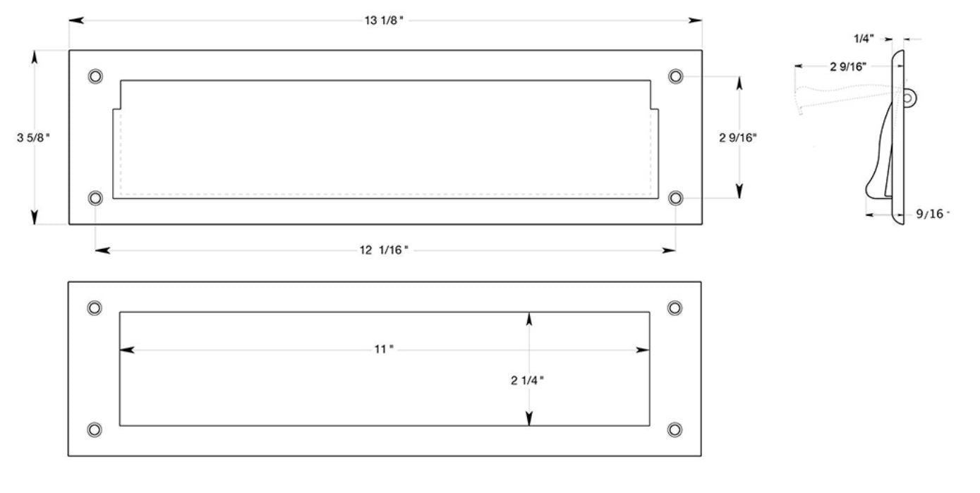 Mail Slot 13-1/8