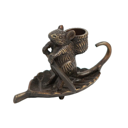 Intrepid Mouse Candle Holder