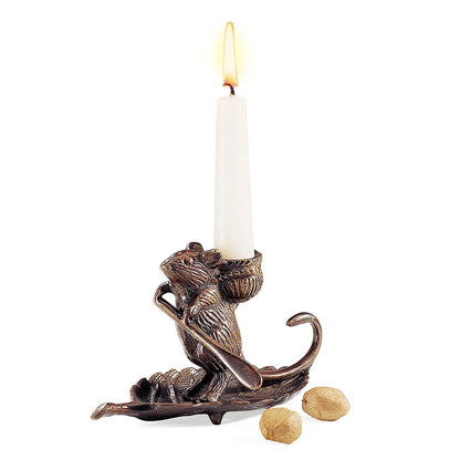 Intrepid Mouse Candle Holder
