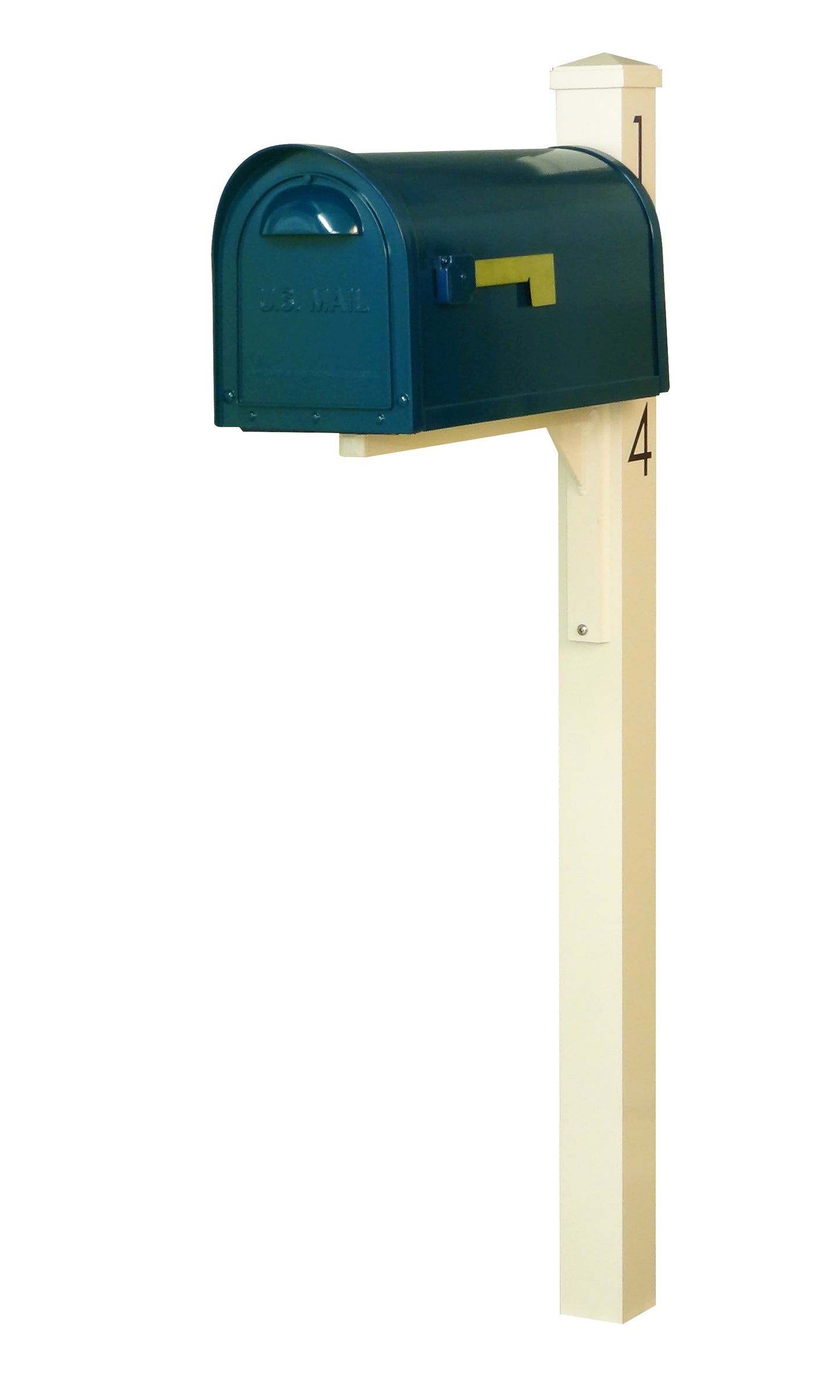 Modern Aluminum Curbside Mailbox Package #1 (4 Colors)