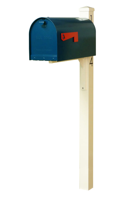 Modern Aluminum Curbside Mailbox Package #2 (4 Colors)