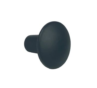 Simple Black Knob - 1"