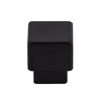 Tapered Square Knob 3/4" Flat Black