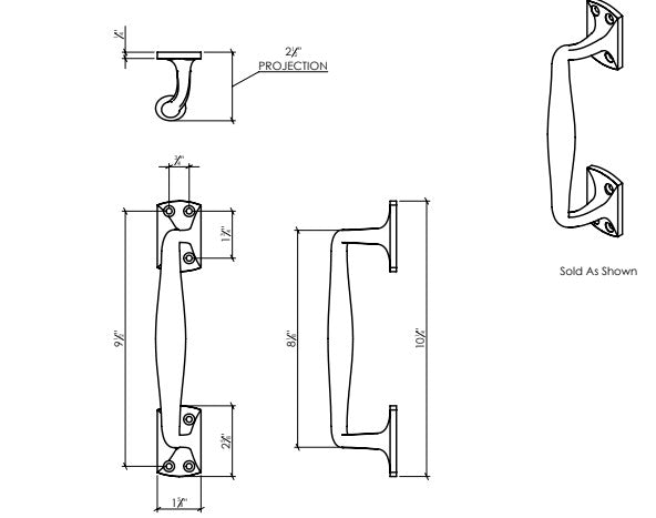 DOOR PULL - SURFACE MOUNT