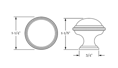 Cross-Hatched Globe Knob