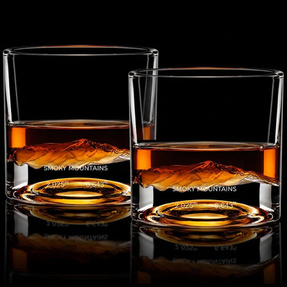 Mountain Whiskey Glasses (Multiple Styles Available