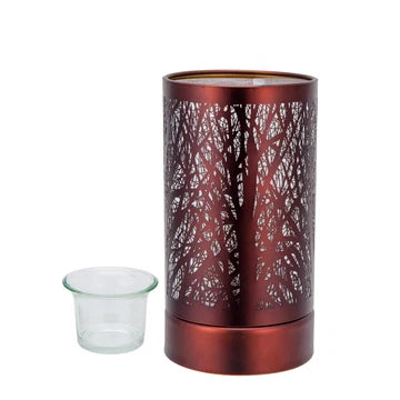 7" touch lamp-Fragrance Wax Melts Warmer -Electric Candle Essential Oil Burner (Red Finish)