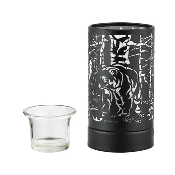 7" touch lamp-Fragrance Wax Melts Warmer -Electric Candle Essential Oil Burner (Black Finish)