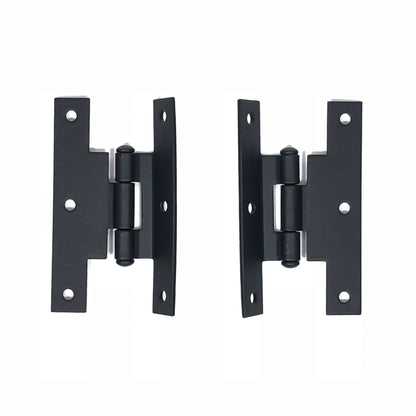 3" Offset Cabinet H Hinge, Smooth, Pair