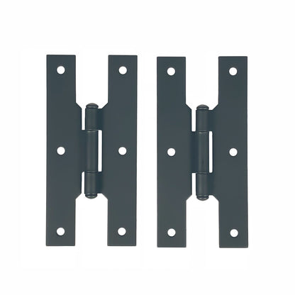 4" Smooth Door H Hinge, Pair