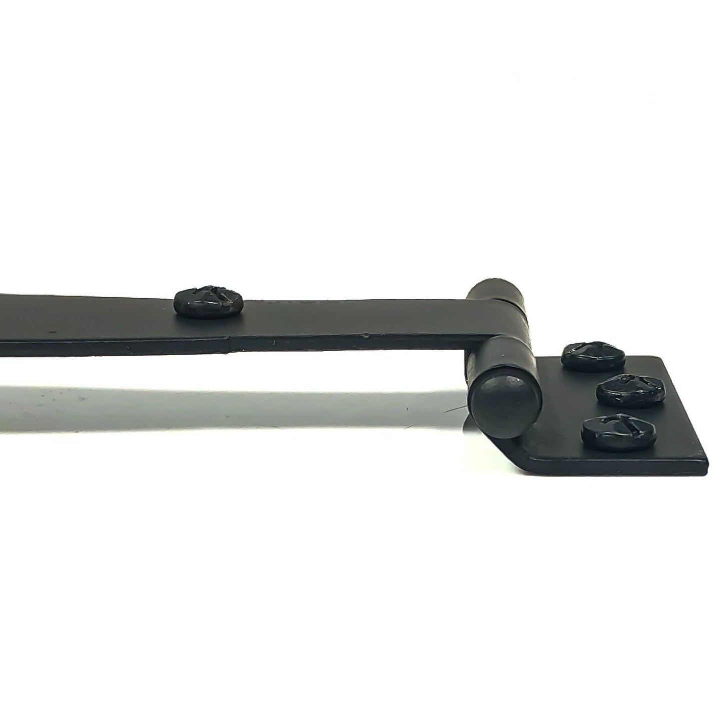 9" Spear Cabinet Strap Hinge, 3/8" Offset, Pair, Smooth