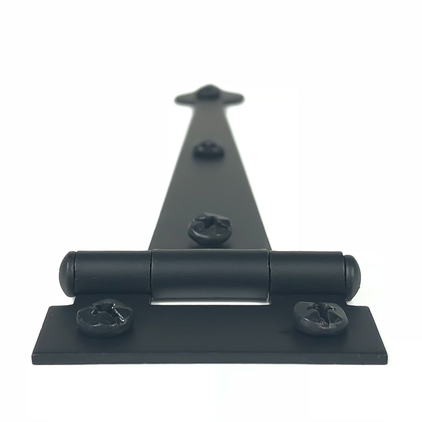 6-1/2" Heart Cabinet Strap Hinge, Flush, Pair, Smooth