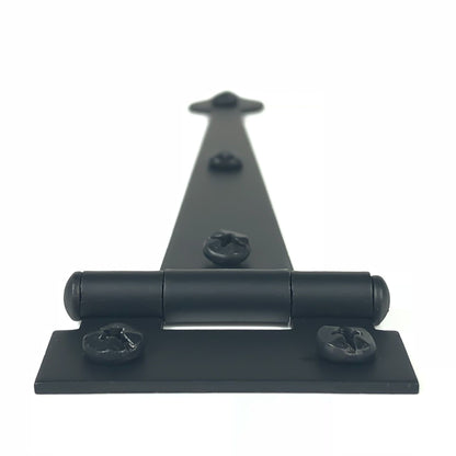 6-1/2" Heart Cabinet Strap Hinge, Flush, Pair, Smooth