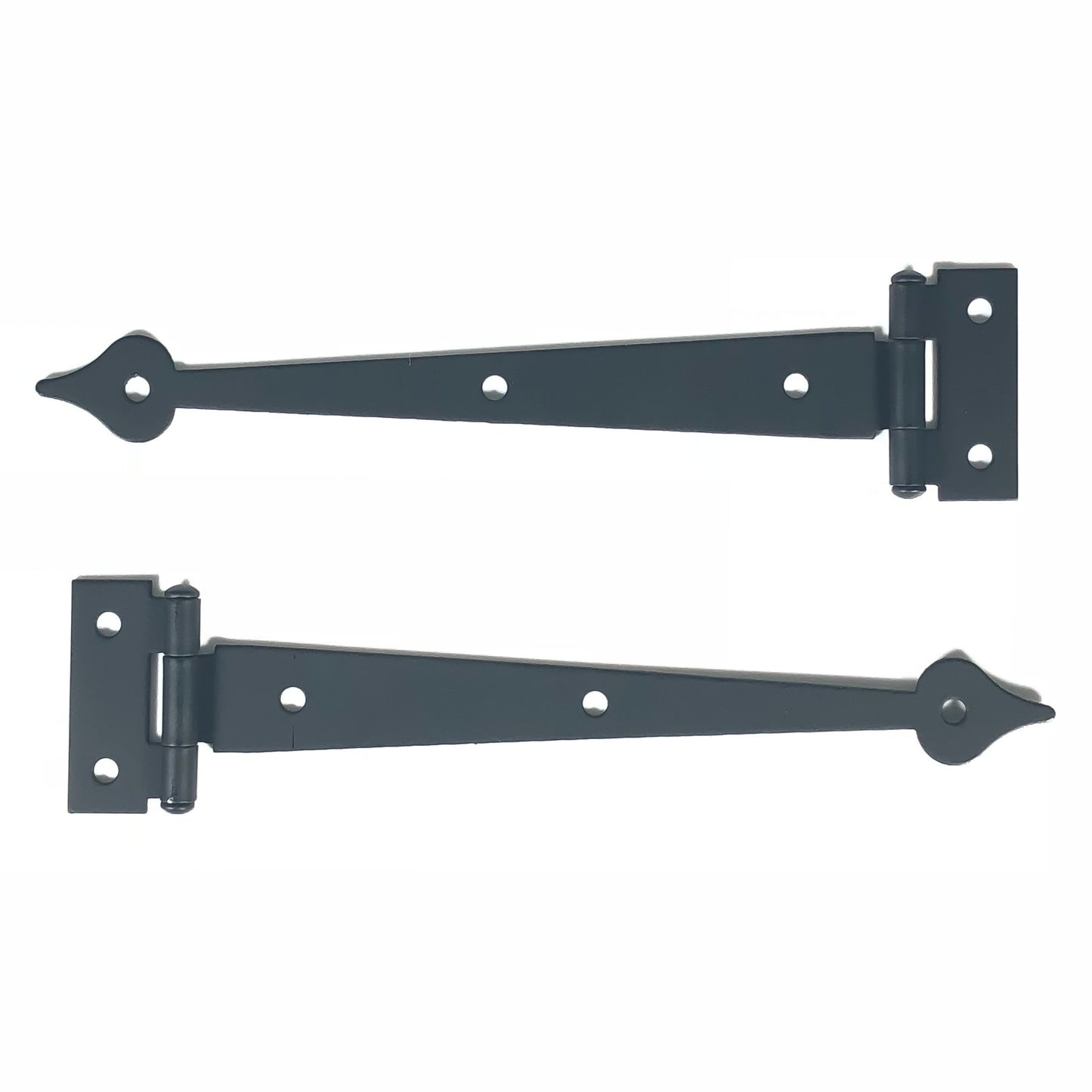 6-1/2" Heart Cabinet Strap Hinge, Flush, Pair, Smooth