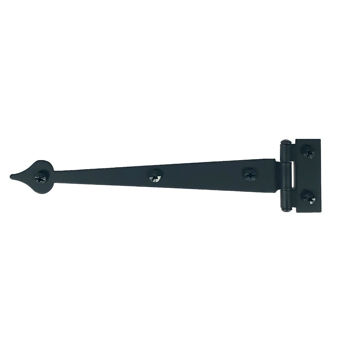 6-1/2" Heart Cabinet Strap Hinge, Flush, Pair, Smooth