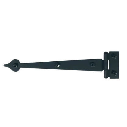 6-1/2" Heart Cabinet Strap Hinge, Flush, Pair, Smooth