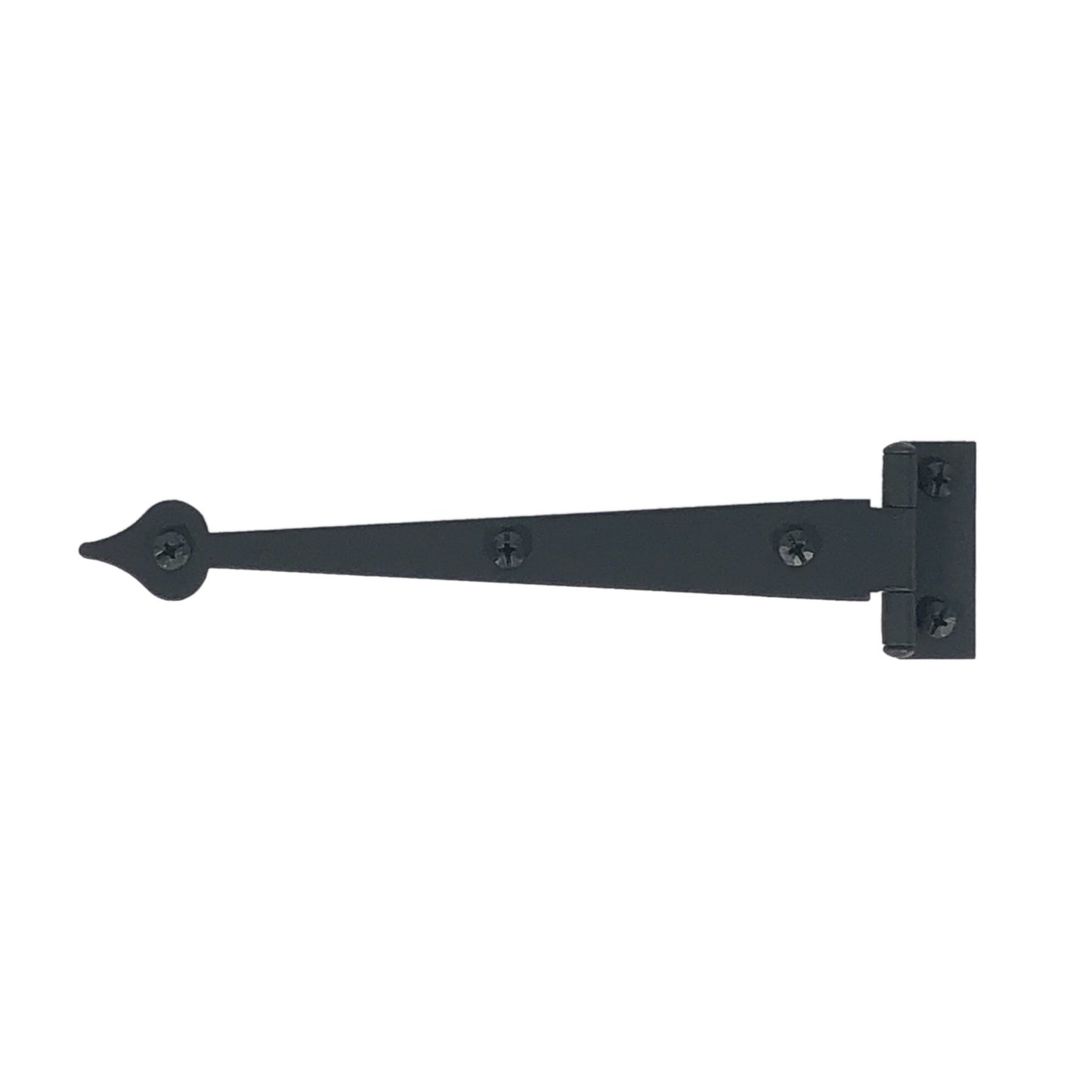 6-1/2" Heart Cabinet Strap Hinge, 3/8" Offset, Pair, Smooth