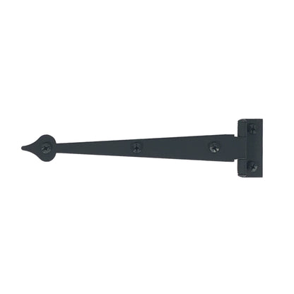 6-1/2" Heart Cabinet Strap Hinge, 3/8" Offset, Pair, Smooth