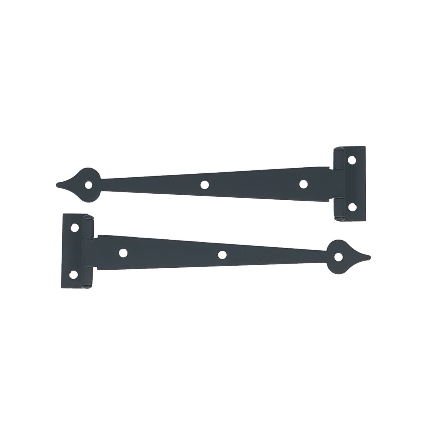 6-1/2" Heart Cabinet Strap Hinge, 3/8" Offset, Pair, Smooth