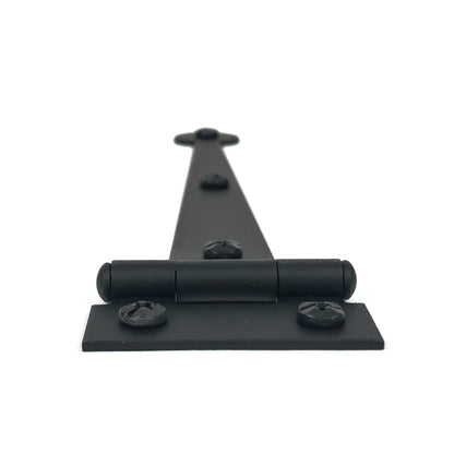 6" Bean Cabinet Strap Hinge, Flush, Pair, Smooth