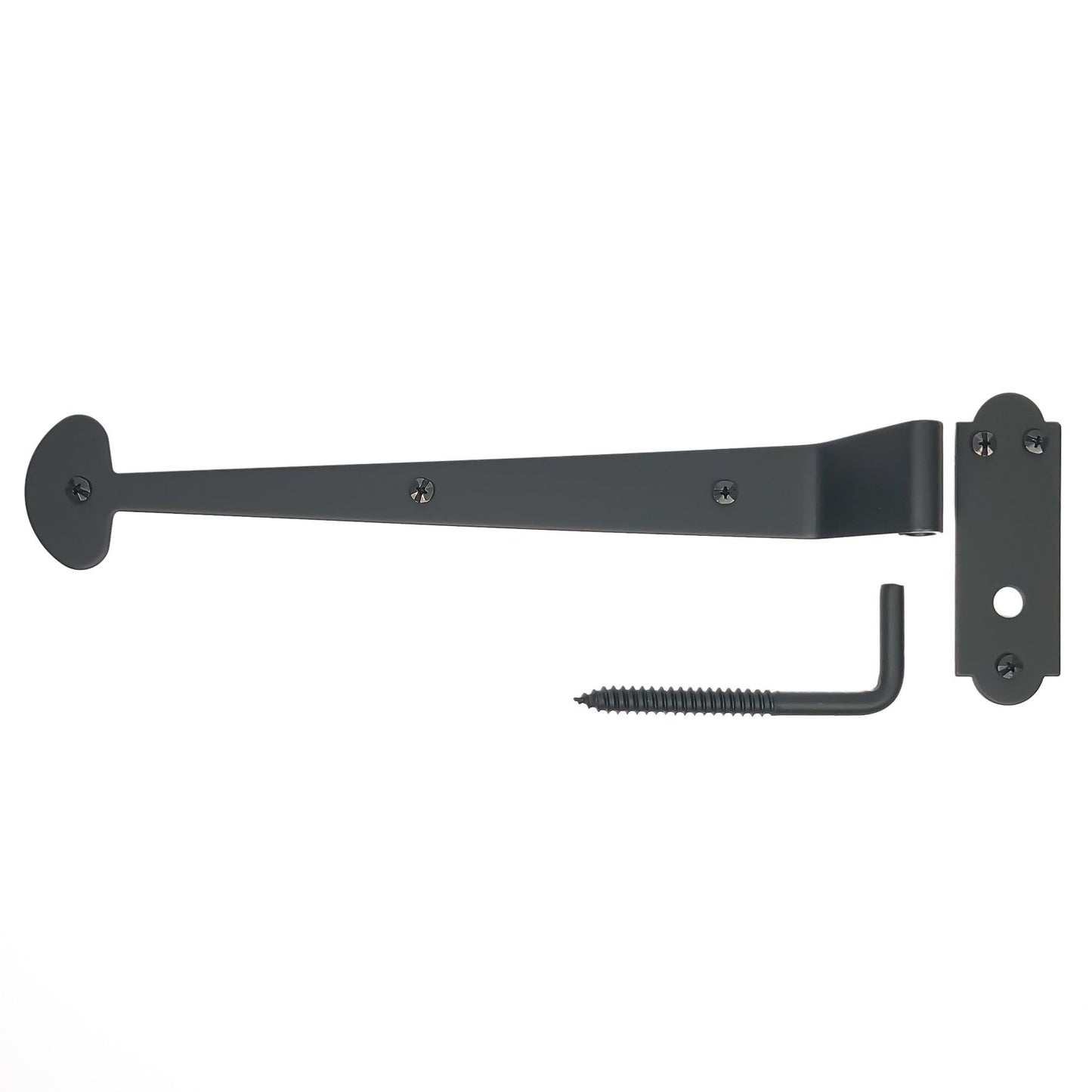 1-1/4" Offset Bean Shutter Strap Hinge & Adjustable Pintle